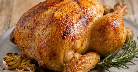 Poulet rôti sans une goutte d'huile