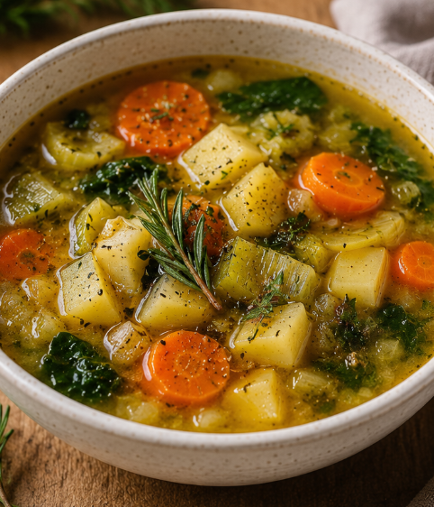 Soupe de légumes d'hiver